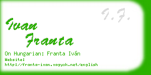 ivan franta business card